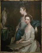 Thomas Gainsborough Portrait of the Artist's Daughters china oil painting artist